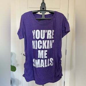 Maternity Funny T-Shirt, size large.